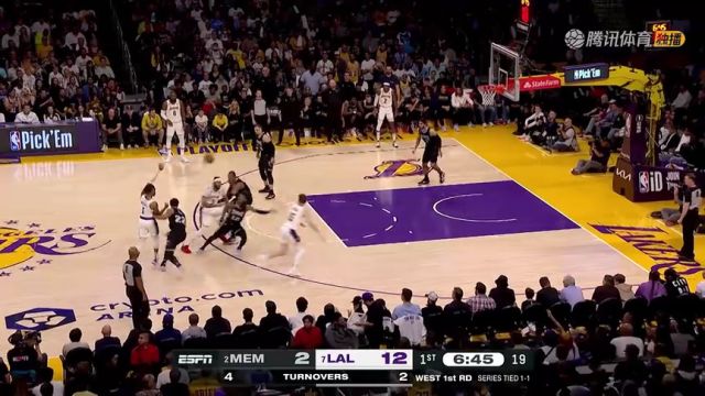 【2023年04月23日】NBA西部首輪G3：灰熊vs湖人第1節(jié)中文解說回放