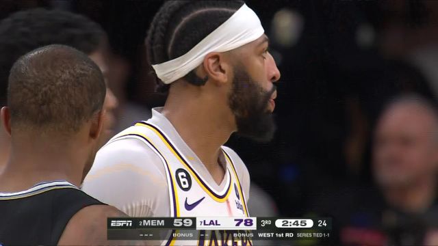 【2023年04月23日】NBA西部首輪G3：灰熊vs湖人第3節(jié)英文原聲回放
