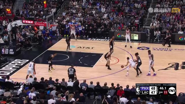 【2023年04月23日】NBA西部首輪G4：太陽(yáng)vs快船第2節(jié)英文原聲回放