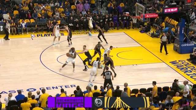 【2023年04月24日】NBA季后賽：國王vs勇士第3節(jié)英文解說回放