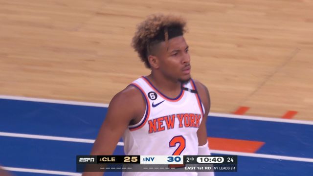 【2023年04月24日】NBA東部首輪G4：騎士vs尼克斯第2節(jié)英文原聲回放