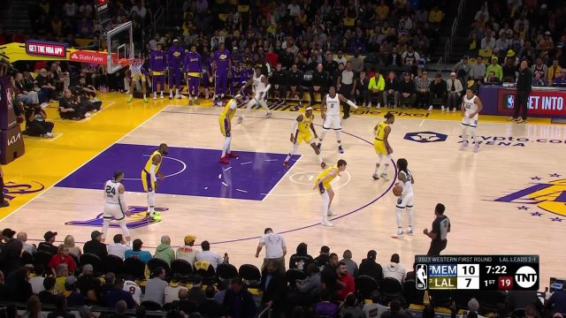 【2023年04月25日】NBA西部首輪G4：灰熊vs湖人 第1節(jié)英文原聲回放