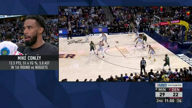 【2023年04月26日】NBA西部首輪G5：森林狼vs掘金第2節(jié)英文原聲回放