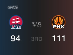 NBA季后赛：太阳以111-94领先快船，结束三节