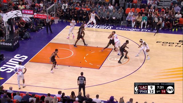 【2023年04月26日】NBA西部首輪G5：快船vs太陽(yáng)第1節(jié)英文原聲回放