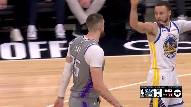【2023年04月27日】NBA西部首輪G5:勇士vs國王第2節(jié)中文解說回放