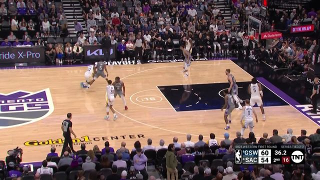 【2023年04月27日】NBA西部首輪G5:勇士vs國王第2節(jié)英文原聲回放