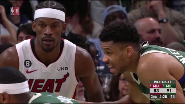 【2023年04月27日】NBA东部首轮G5：热火vs雄鹿第3节英文原声回放