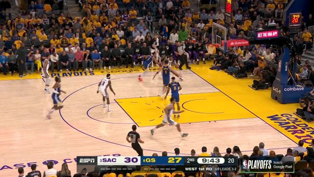 【2023年04月29日】NBA西部首輪G6:國王vs勇士第2節(jié)中文解說回放