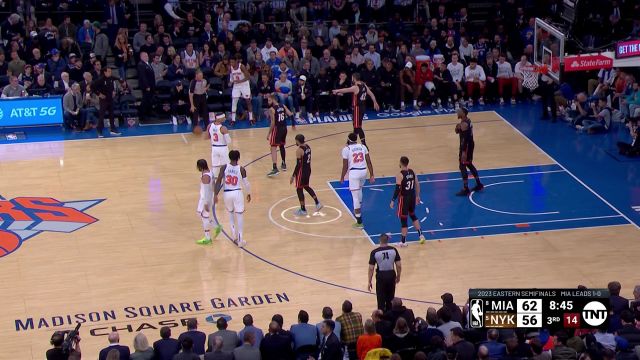 【2023年05月03日】NBA东部半决赛G2：热火vs尼克斯第3节英文原声回放
