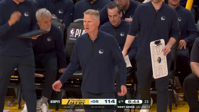 【2023年05月05日】NBA西部半決賽G2:湖人vs勇士第4節(jié)英文原聲回放