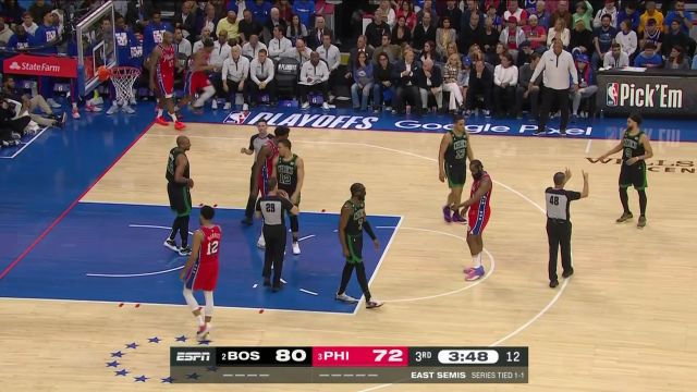 【2023年05月06日】NBA东部半决赛G3:凯尔特人vs76人第3节英文原声回放