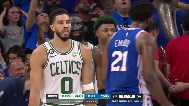 【2023年05月08日】NBA東部半決賽G4：凱爾特人vs76人第2節(jié)英文原聲回放