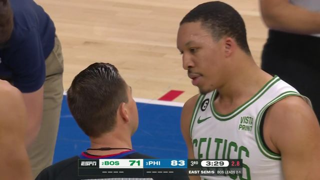 【2023年05月08日】NBA東部半決賽G4：凱爾特人vs76人第3節(jié)英文原聲回放