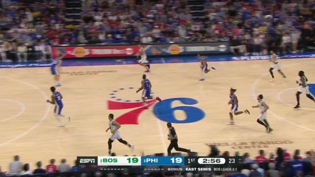 【2023年05月08日】NBA東部半決賽G4：凱爾特人vs76人第1節(jié)英文原聲回放