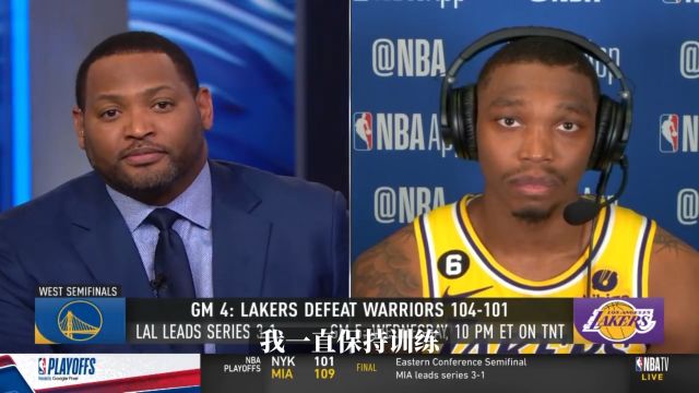 【2023年05月09日 勇士vs湖人集錦】朗尼沃克：即便打不上球的時(shí)候我也沒抱怨 我一直努力訓(xùn)練 時(shí)刻準(zhǔn)備著
