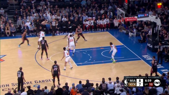 【2023年05月11日 熱火vs尼克斯集錦】林煒珽：樂福命中第一球后 命中率血崩一樣的下滑