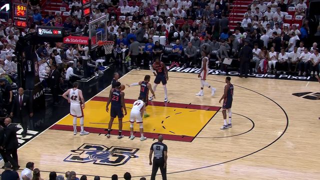 【2023年05月13日】NBA东部半决赛G6：尼克斯vs热火第1节英文原声回放