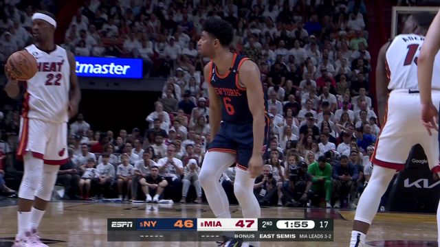 【2023年05月13日】NBA东部半决赛G6：尼克斯vs热火第2节英文原声回放