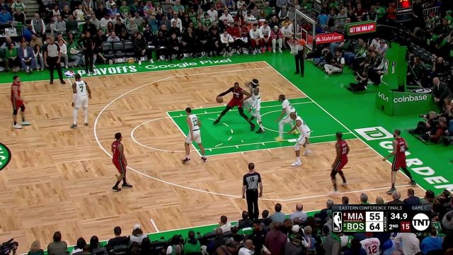 【2023年05月18日 熱火vs凱爾特人集錦】一個人的炫技舞臺！馬丁假動作點開防守反手上籃打進