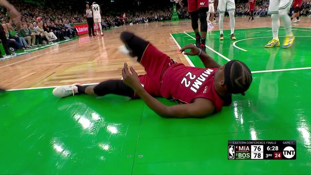 【2023年05月18日 熱火vs凱爾特人集錦】血管里流的是鋼鐵！巴特勒旱地拔蔥強硬補籃打成2+1