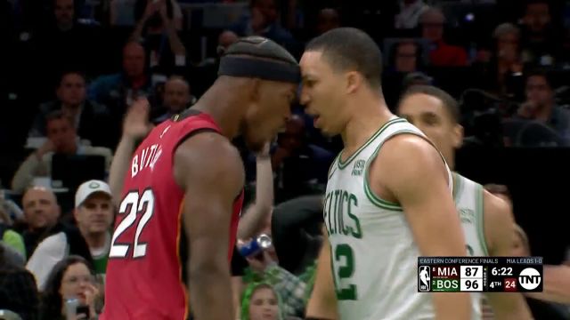 【2023年05月20日 熱火vs凱爾特人集錦】林煒珽：巴特勒與格威深情對(duì)望 格威完全是斗牛犬的性格