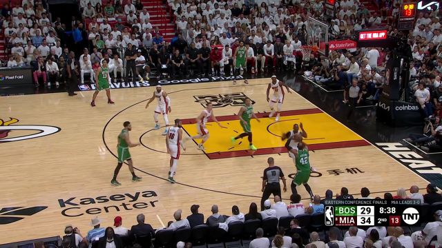 【2023年05月24日】NBA東部決賽G4：凱爾特人vs熱火第2節(jié)英文原聲回放