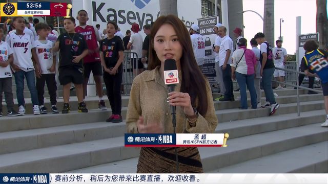 【2023年06月10日 掘金vs熱火集錦】孟超賽前報道：現(xiàn)場球迷熱情高漲 兩位隊員共同慶生 球隊好事連連