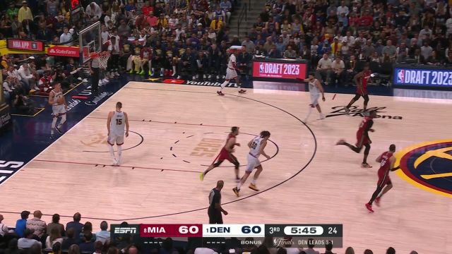 【2023年06月13日】NBA总决赛G5:热火vs掘金第3节英文原声回放