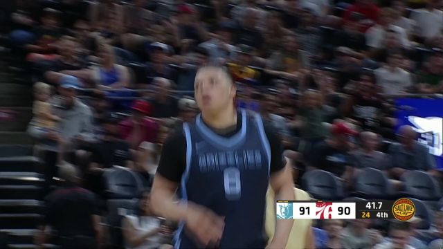 【2023年07月04日 灰熊vs76人集锦】相当有把握!洛夫顿弧顶三分助队反超制造悬念