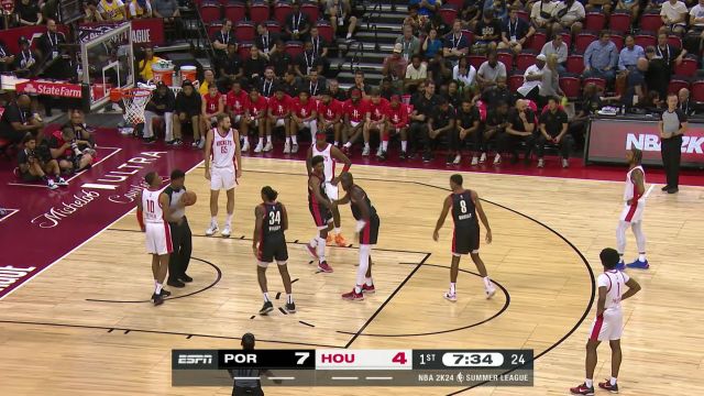【2023年07月08日】NBA夏季聯(lián)賽：開拓者vs火箭 第1節(jié)中文解說回放