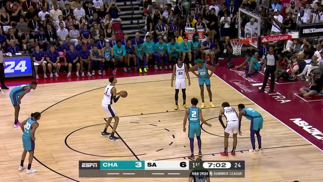 【2023年07月08日 黄蜂vs马刺集锦】NBA生涯首个进球!