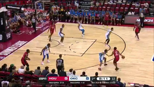 【2023年07月12日】NBA夏季聯(lián)賽:火箭vs雷霆第1節(jié)英文原聲回放
