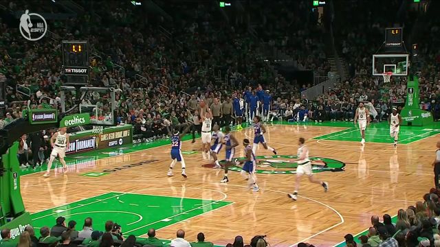 【2023年10月09日 76人vs凯尔特人集锦】运气也是实力的一部分!普里查德超远三分出手打成3+1