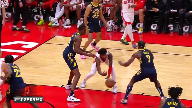 【2023年10月11日 步行者vs火箭集锦】NBA:杰伦格林送出妙传 泰特跟进完成暴扣