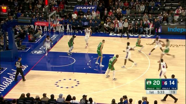 【2023年10月12日 凯尔特人vs76人集锦】扛起进攻大旗 马克西冲击篮下连取4分势不可挡