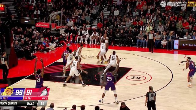 【2023年10月13日 太阳vs开拓者集锦】NBA：太阳轻取开拓者 杜兰特16分艾顿仅7+6