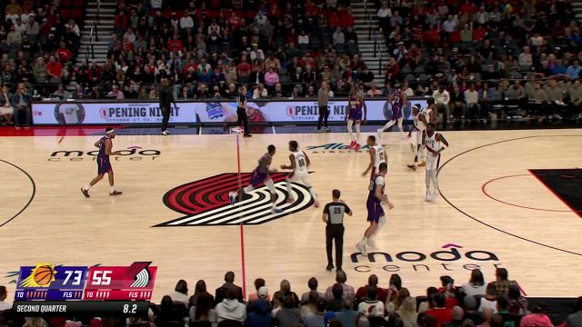 【2023年10月13日 太阳vs开拓者集锦】欢迎来到NBA！布克半场最后一攻高难度三分给亨德森秀麻了