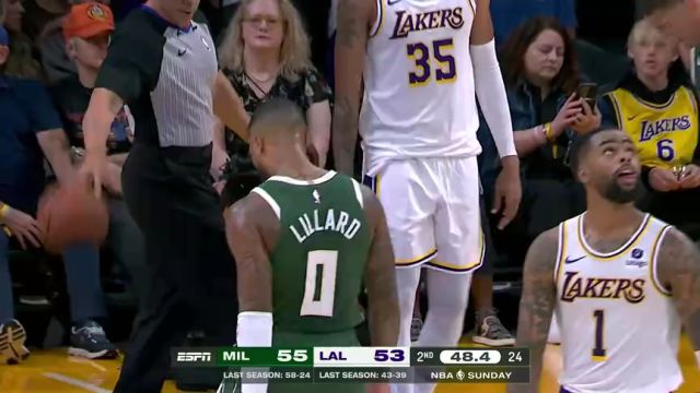 【2023年10月16日】NBA季前賽：雄鹿vs湖人第2節(jié)中文解說回放