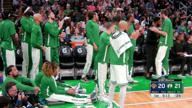 【2023年10月18日】NBA季前賽：尼克斯vs凱爾特人第1節(jié)英文原聲回放