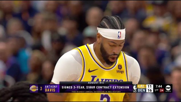 【2023年10月25日】NBA揭幕戰(zhàn)：湖人vs掘金第1節(jié)英文原聲回放
