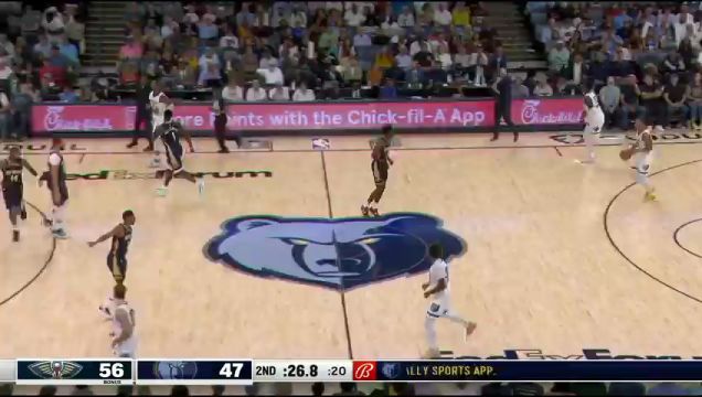 【2023年10月26日】NBA常規(guī)賽：鵜鶘vs灰熊第2節(jié)原聲解說回放