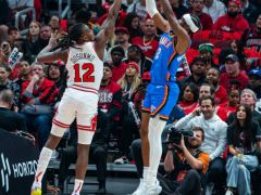 NBA常規(guī)賽：雷霆20分狂勝公牛 亞歷山大31+10 德羅贊20+5