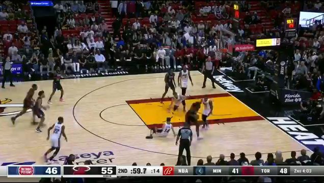 【2023年10月26日】NBA常規(guī)賽:活塞vs熱火第2節(jié)原聲解說回放