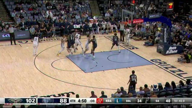 【2023年10月26日】NBA常規(guī)賽：鵜鶘vs灰熊第4節(jié)中文解說回放