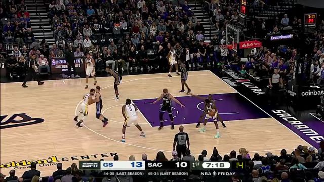 【2023年10月28日】NBA常規(guī)賽：勇士vs國王第1節(jié)中文解說回放
