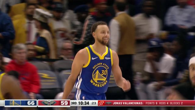 【2023年10月31日 勇士vs鹈鹕集锦】这么一丁点儿机会也不能留 库里接球就投三分穿网