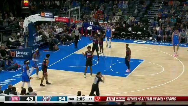 【2023年10月31日】NBA常規(guī)賽:活塞vs雷霆第2節(jié)原聲解說(shuō)回放