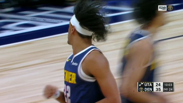 【2023年10月31日 爵士vs掘金集锦】任你再多人我也无惧!纳吉篮下抢到进攻篮板面对三人包夹扣篮打进