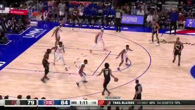 【2023年11月02日】NBA常規(guī)賽:開拓者vs活塞第3節(jié)中文解說回放